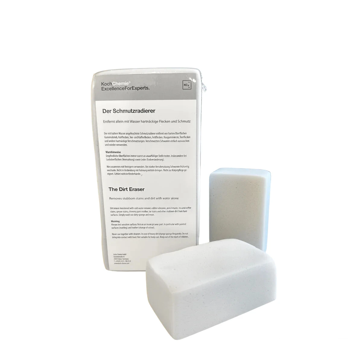DIRT ERASER, PACK OF 5 KOCH CHEMIE - MIẾNG BỌT BIỂN VỆ SINH NỘI THẤT XE