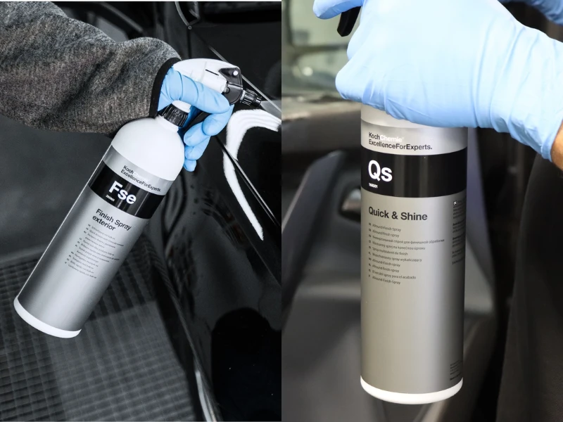 SỰ KHÁC BIỆT GIỮA 2 DUNG DỊCH VỆ SINH, DƯỠNG BÓNG QUICK & SHINE VÀ FINISH SPRAY EXTERIOR
